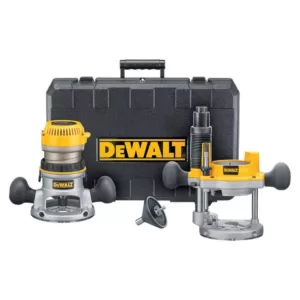 DEWALT 11 Amp Corded 1-3/4 Horsepower Fixed Base / Plunge Router Combo Kit