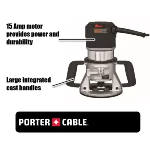 Porter-Cable 15 Amp Corded 3-1/4 Horsepower 5-Speed Router